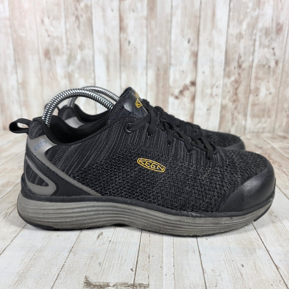 Keen Utility Sparta ESD Women 8.5 Black‎ Aluminum Toe Work Shoes ASTM F2413-18